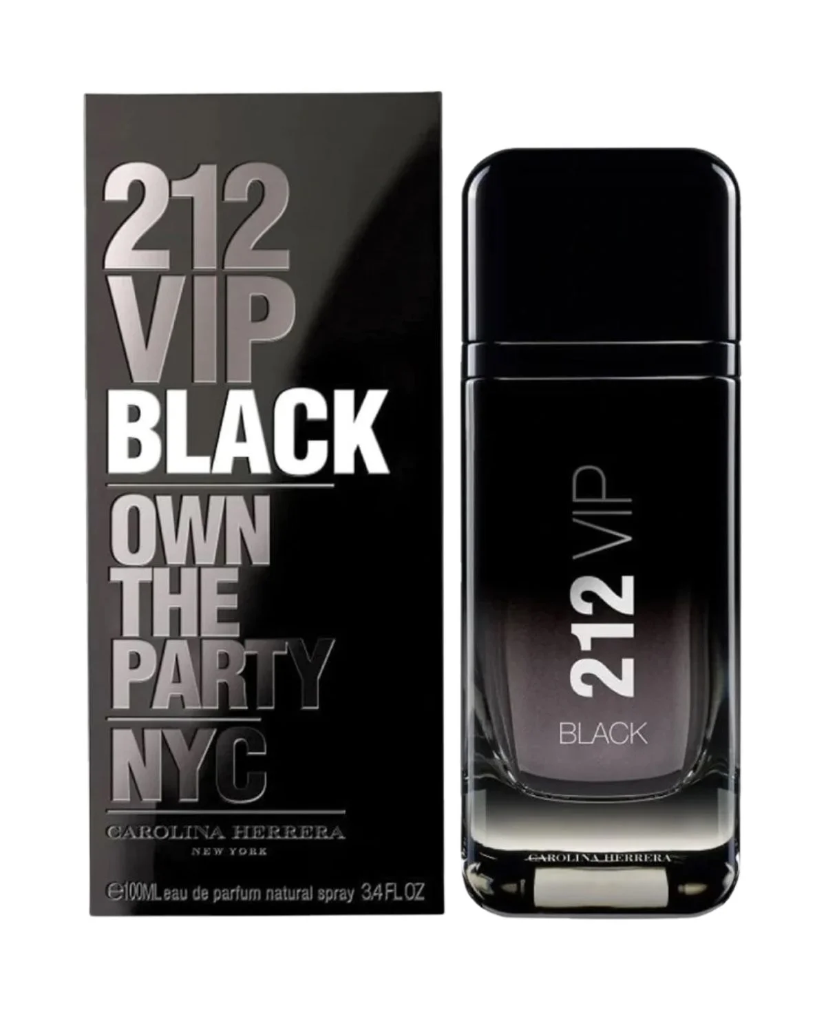 Carolina Herrera 212 VIP Black Eau de Parfum EDP Spray for Men 3.4oz 100ml - UPC: 8411061043844