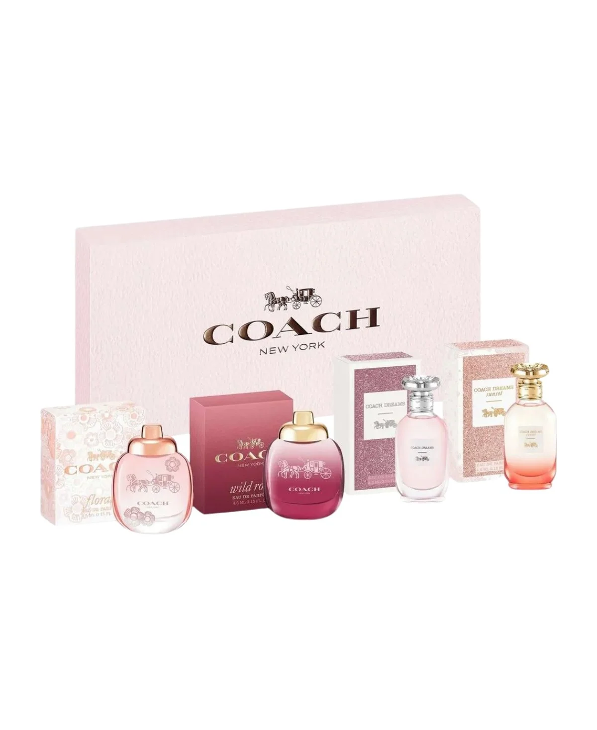 Coach 4 pcs Mini Variety Gift Set for Women Eau de Parfum (EDP) Spray 1.7 oz (50 ml) 3386460138833