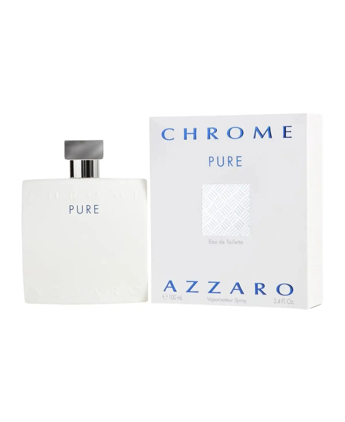 Azzaro Chrome Pure for Men Eau de Toilette (EDT) Spray 3.4 oz (100 ml) 3351500005482